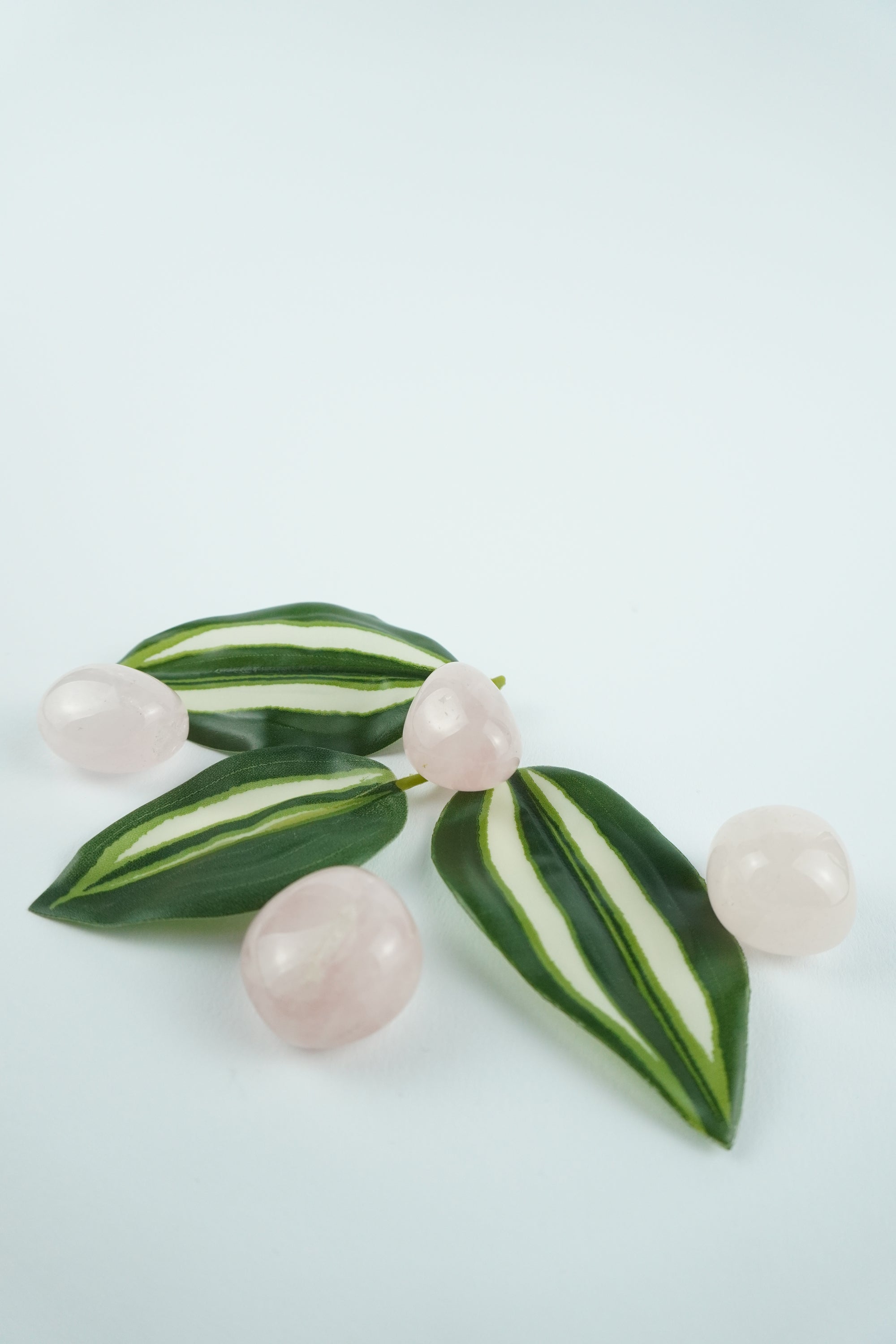 Trommelstein-Rosenquarz